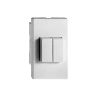 Interrutt. pulsante INS Feller FH 1/3+3/1P bianco 