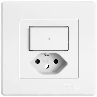 Kit di montaggio INC EDIZIO.liv SNAPFIX® combi.T13 1 tast.lent.front.shutter bi 