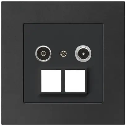 Prise multimédia ENC kallysto.pro R/TV 14dB 2GHz noir 