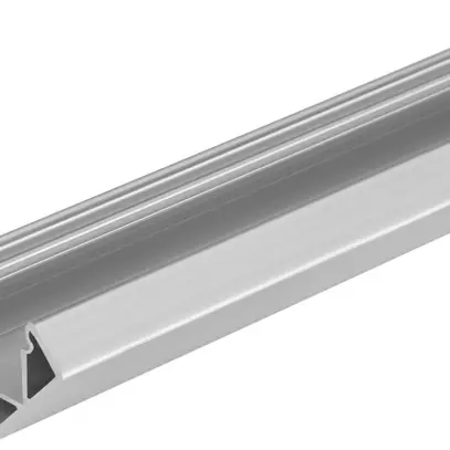 Profilé d'angle LDV MEDIUM PM06/E/18×18/12/1, largeur utile 12mm, 1m, Al 