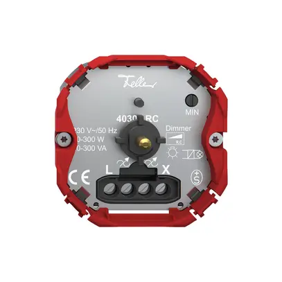 Regolatore Feller SNAPFIX® rottura di fase basso 20…300W/20…300VA 