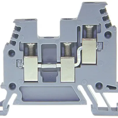 Morsetto di passaggio componibile Woertz 0.5…4mm² 32A 800V vite 3×1 DIN 35mm gr 