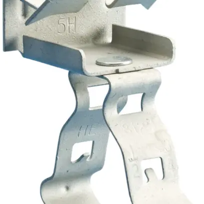 Crampon Caddy EM-M pour tube Ø 13…19mm rebord 21…28mm, acier à ressort ARMOUR 