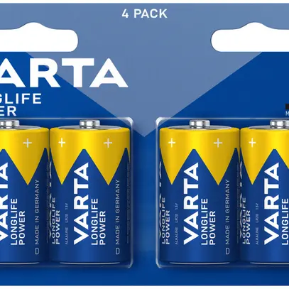 Pile VARTA Longlife Power D blister à 4 pièces 