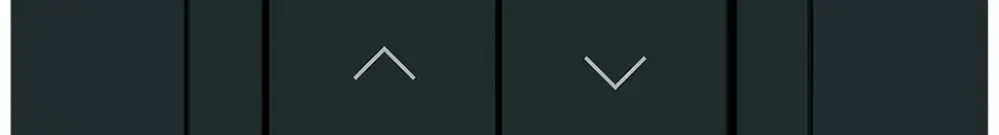 Pulsante per tapparelle KNX INC Hager BA kallysto.trend C doppio 94×94mm nero 