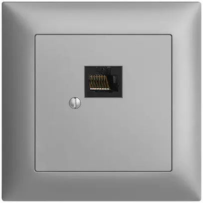 Scatola INC 1×RJ45/u 8P EDIZIOdue silver R&M swissline 