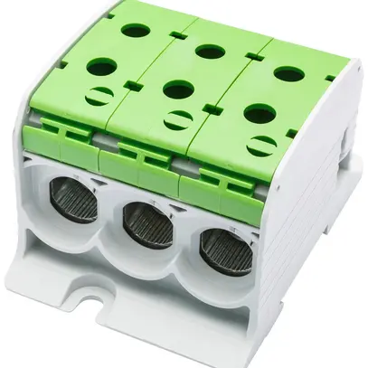 Blocco di distribuzione Bals RKA 95 1P 200A 3×ingresso 3×uscita 10…95mm² verde 