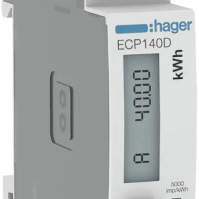 Contatore energia AMD HA ECP140D 1P diretto 40A Impuls S0 MID import+export 0T 