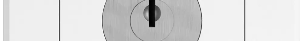 Interruttore a chiave INC EDIZIO.liv c.KABA 1007F/631984 interr.3P 0-1 p=67mm bi 
