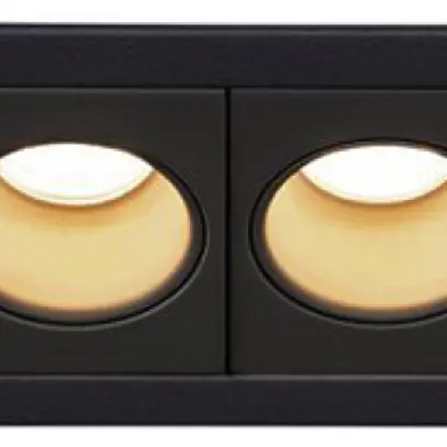 Plafonnier LED INC SLV MILANDOS 4, 8W 510lm 2700K 45° aluminium noir 