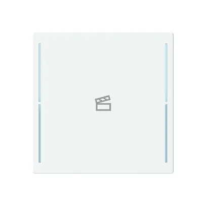 Tasterabdeckung ABB SIDUS touch 1-fach "Taster-Szene" weiss 