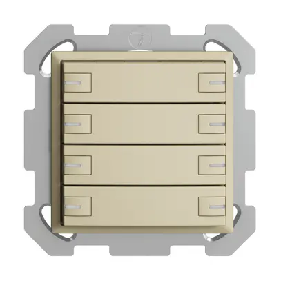 Pulsante KNX RGB INC EDUE, 250mW, c.LED RGB, 8×pulsante, com.1×tasto, van 