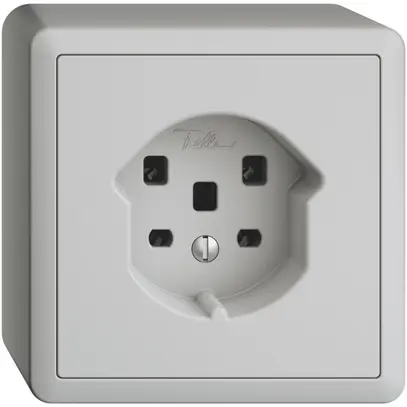 Presa AP EDIZIOdue T25 16A grigio chiaro, morsetti a vite 