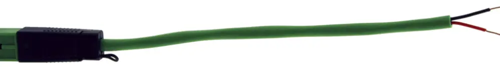 Câble de raccordement KNX Woertz vert 2m 2×0.5mm 1×fiche BST14i2KFS Dca 