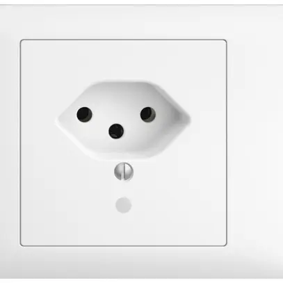 Prise INC EDIZIOdue T13 blanc 49…69mm(55mm), avec LED vert 