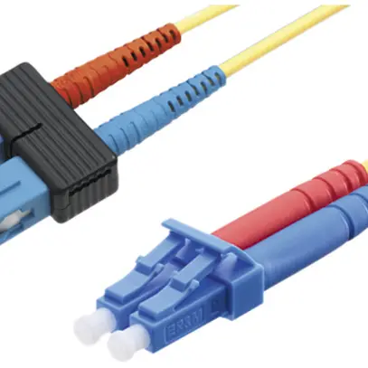 Cavo patch FO SM Duplex 2m LC blu, 2×SC blu 