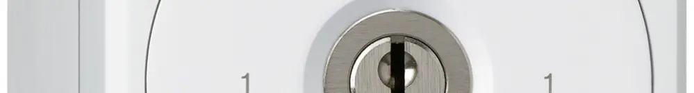 Interruttore a chiave AP robusto senza copertura 0/2P bianco 