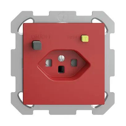 Presa INC EDIZIOdue T23 FI 30mA FM, shutter berry 