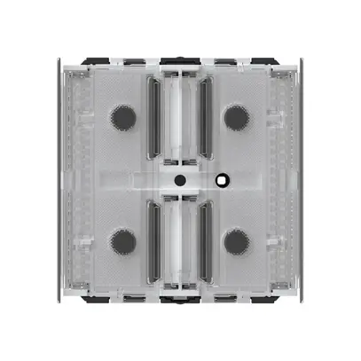 Pulsante KNX Hager 2×tasti 4×punti azionamento LED grigio 