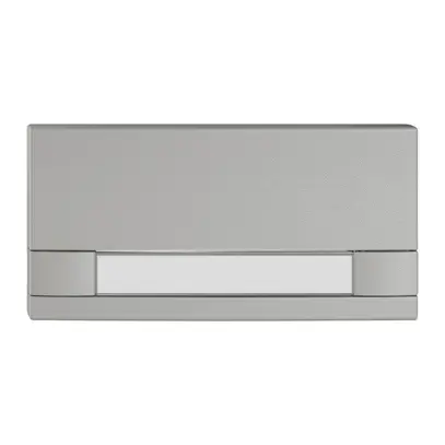 Poussoir 1/2 EDIZIO.liv KNX et UNI a.SNAPFIX® s.LED a.étiquette comm.2T grc 