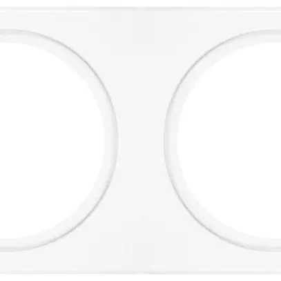 Placca di copertura LEDVANCE FRAME acciaio 200×100mm 2×Ø68mm bianco 