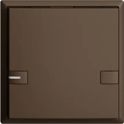 Poussoir ENC KNX 1× EDIZIOdue colore coffee RGB avec LED 