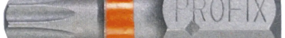 Bit Torx-Schraube PROFIX T20×25mm 1/4" Markierung orange 