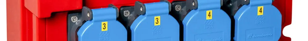 Distributore di corrente DEM DB33620 32A 4×LS 1×FI 4×T23 2×T25 2×T75 1×T76 