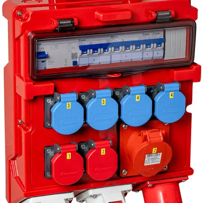 Distributore di corrente DEM DB33620 32A 4×LS 1×FI 4×T23 2×T25 2×T75 1×T76 