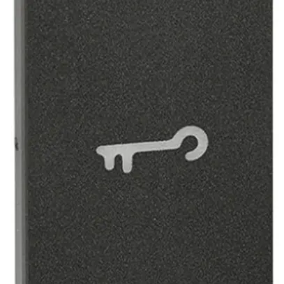 Tastenabdeckung Living Now 1 Modul beleuchtbar mit Symbol Schlüssel schwarz 