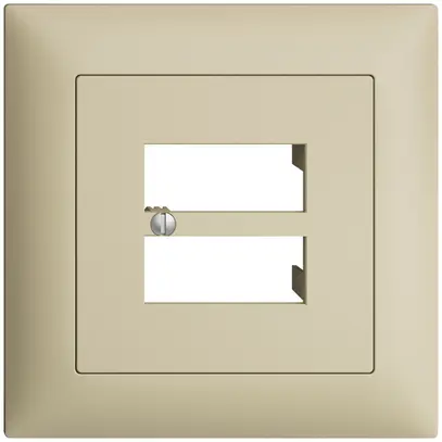 Kit frontale INC EDIZIOdue vanille 88×88mm 4×RJ45 