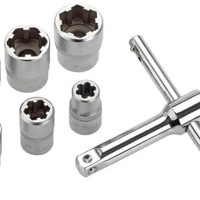 Jeu de clés à canon CIMCO 7 pièces 3/8“ SW 8//10/11/13/15/17mm 