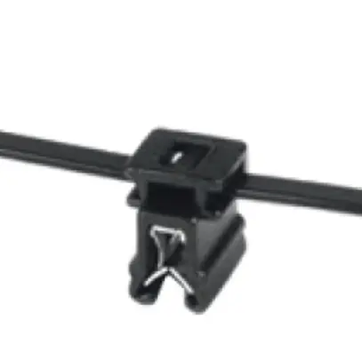 Clip d'arrêt avec collier EdgeClip T50ROSEC4A, haut parallèle 1…3mm PA66HS 