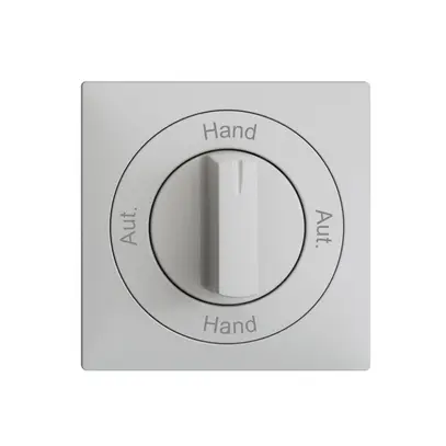 Frontset Aut.-Hand-Aut.-Hand EDIZIOdue 60×60mm hellgrau 
