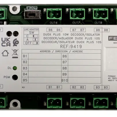 Decodificatore di piano AMD Fermax DUOX Plus 10 uscite 24VDC 