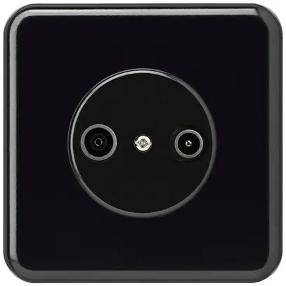Presa di passaggio INC basico TV-R 19dB nero 