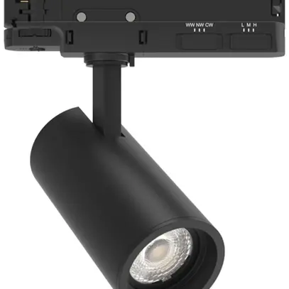 Spot LED DOTLUX SLIMtrack 21W 2070lm 927/932/940 36° VAR AD3PH Ø65 noir 