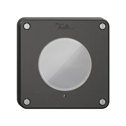 Couvercle NEVO, pour poussoir KNX RGB, avec vis et joint, noir 