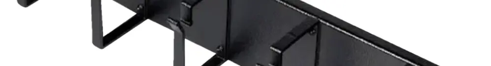 Étrier guide-câbles ROLINE 80×480×85mm métal 2UH noir 