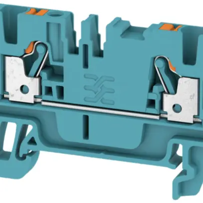 Borne de passage Weidmüller A2C PUSH IN 2.5mm² TS35 bleu 