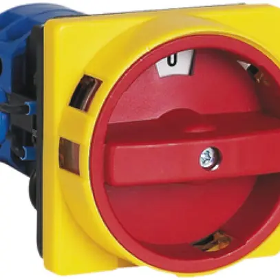 Interruttore rotativo INS K&N, 16A/400V 0/3L, manopola ro, 64×64mm, Ø8.5mm, "0" 