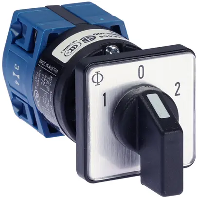 EB-Umschalter K&N CG4.A210.E, 10A/400V 1L 30×30mm "1-0-2" 