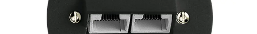 Presa INC 2×RJ45/u 4P sep. nero ITplus P 58mm 