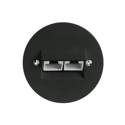 Presa INC 2×RJ45/u 4P sep. nero ITplus P 58mm 