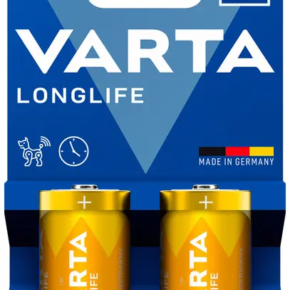 Batteria VARTA Consumer Longlife C alcalina al manganese 1.5V blister a 2 pezzi 