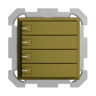 Poussoir KNX RGB ENC EDUE, 250mW, a.LED RGB, 4×poussoir, comm.1×touche, ov 