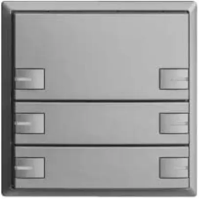 Poussoir KNX RGB EDUE, 250mW, a.LED RGB, 6×poussoir, comm.1×touche, si 