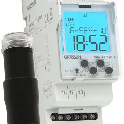 Interrupteur crépusculaire AMD turnus 771 plus, capteur lumin., 10…50 000 lux 