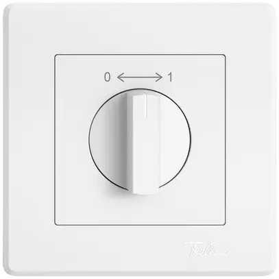 Contact pivotant ENC EDIZIO.liv SNAPFIX® 0<->1/1P avec manette rotative bc 