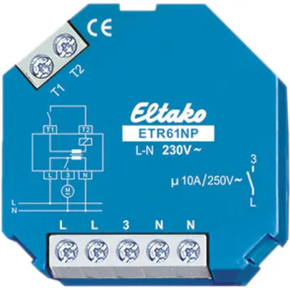 Relais de séparation INC Eltako 230VAC 1S 10A +analyse de cont. 